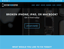 Tablet Screenshot of bostoniphonerepair.com